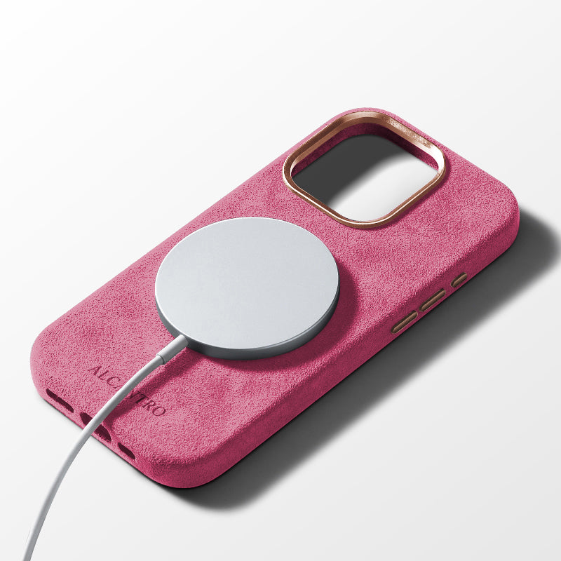 iPhone case Alcantara Pink