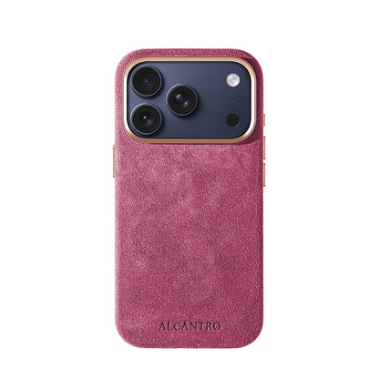 iPhone case Alcantara Pink