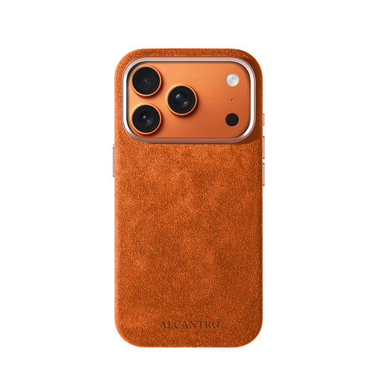 iPhone case Alcantara Orange