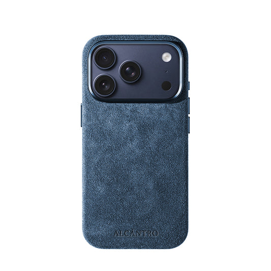 iPhone case Alcantara Ocean Blue