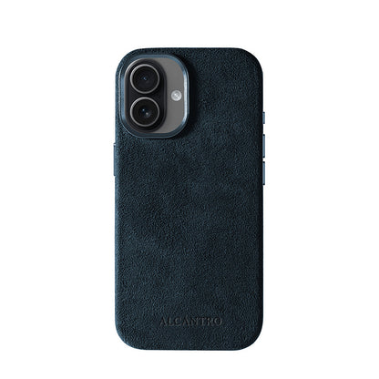 iPhone case Alcantara Navy Blue
