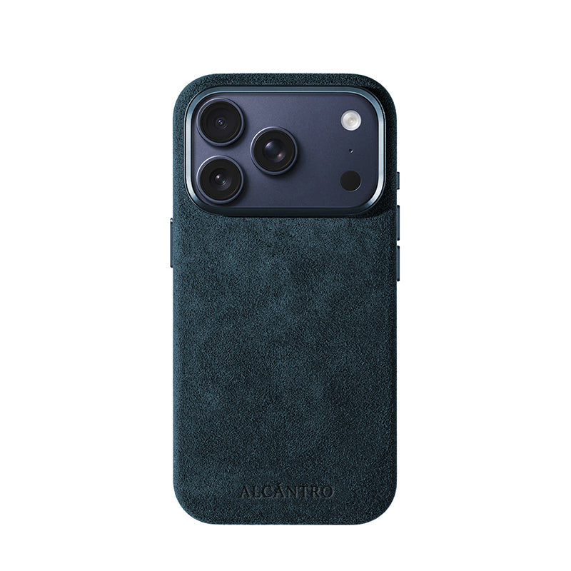 iPhone case Alcantara Navy Blue