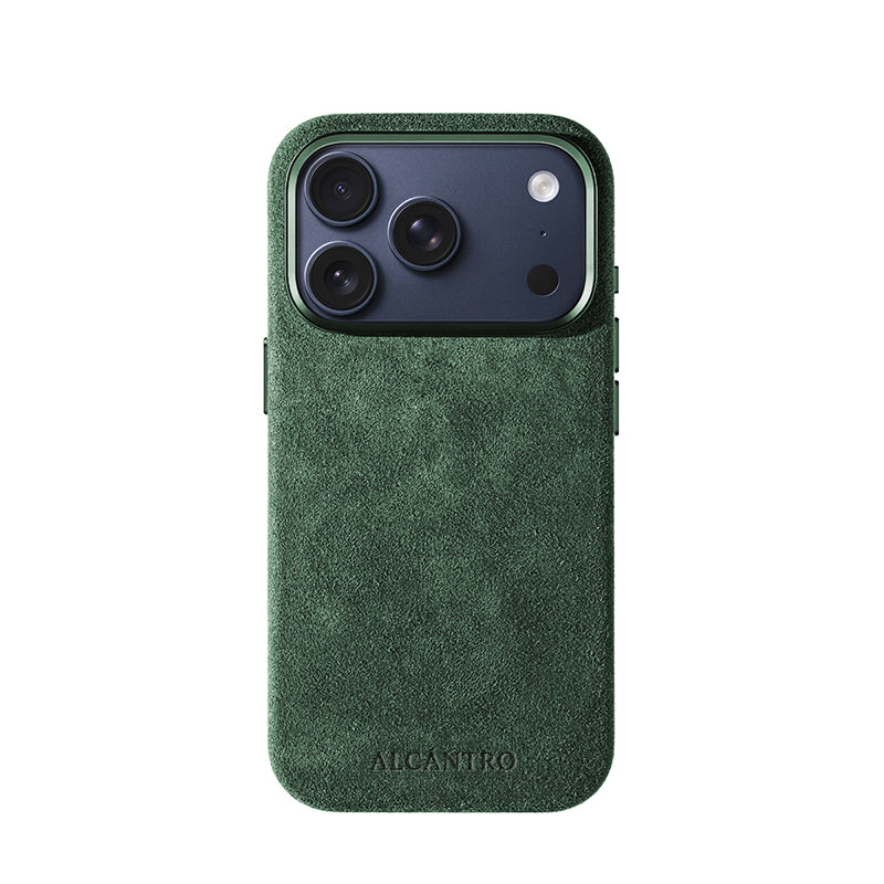 iPhone case Alcantara Midnight Green