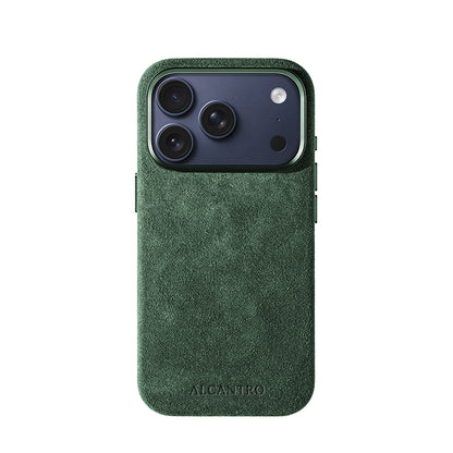 iPhone case Alcantara Midnight Green