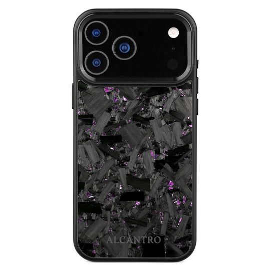 iPhone case forged carbon / purple flakes