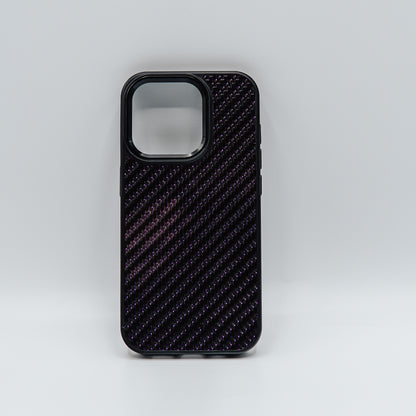 iPhone case carbon fiber / purple
