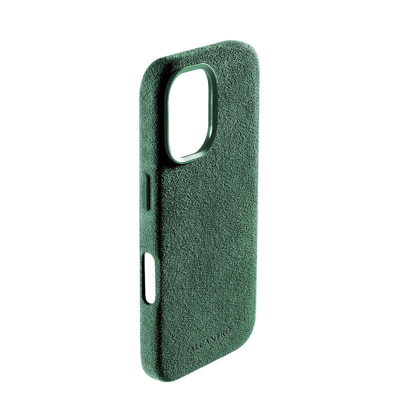 iPhone case Alcantara Midnight Green