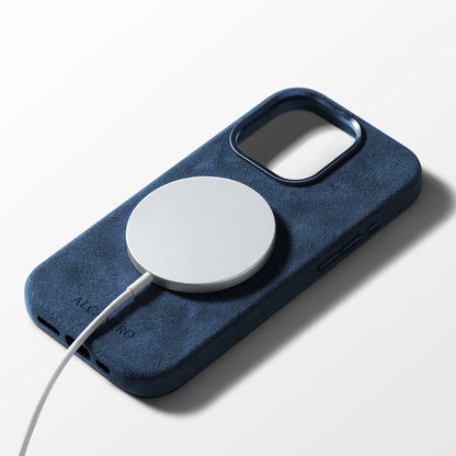 iPhone case Alcantara Ocean Blue