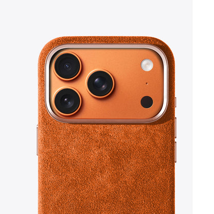 iPhone case Alcantara Orange