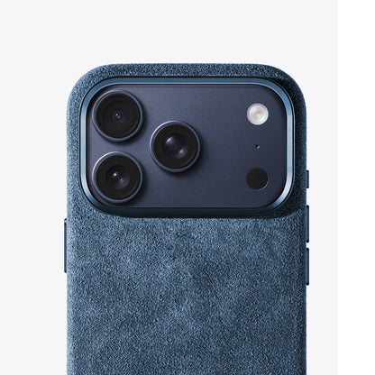 iPhone case Alcantara Ocean Blue