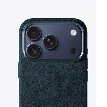 iPhone case Alcantara Navy Blue