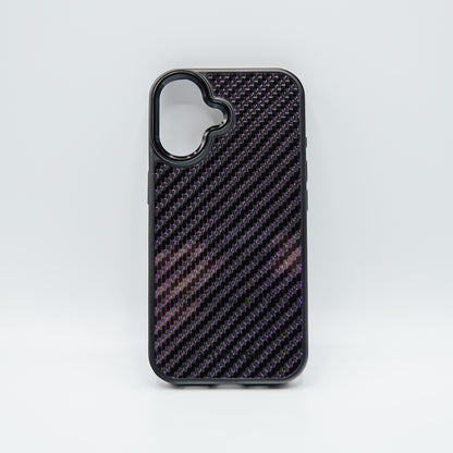 iPhone case carbon fiber / purple