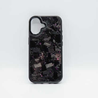 iPhone case forged carbon / purple flakes