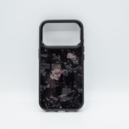 iPhone case forged carbon / purple flakes
