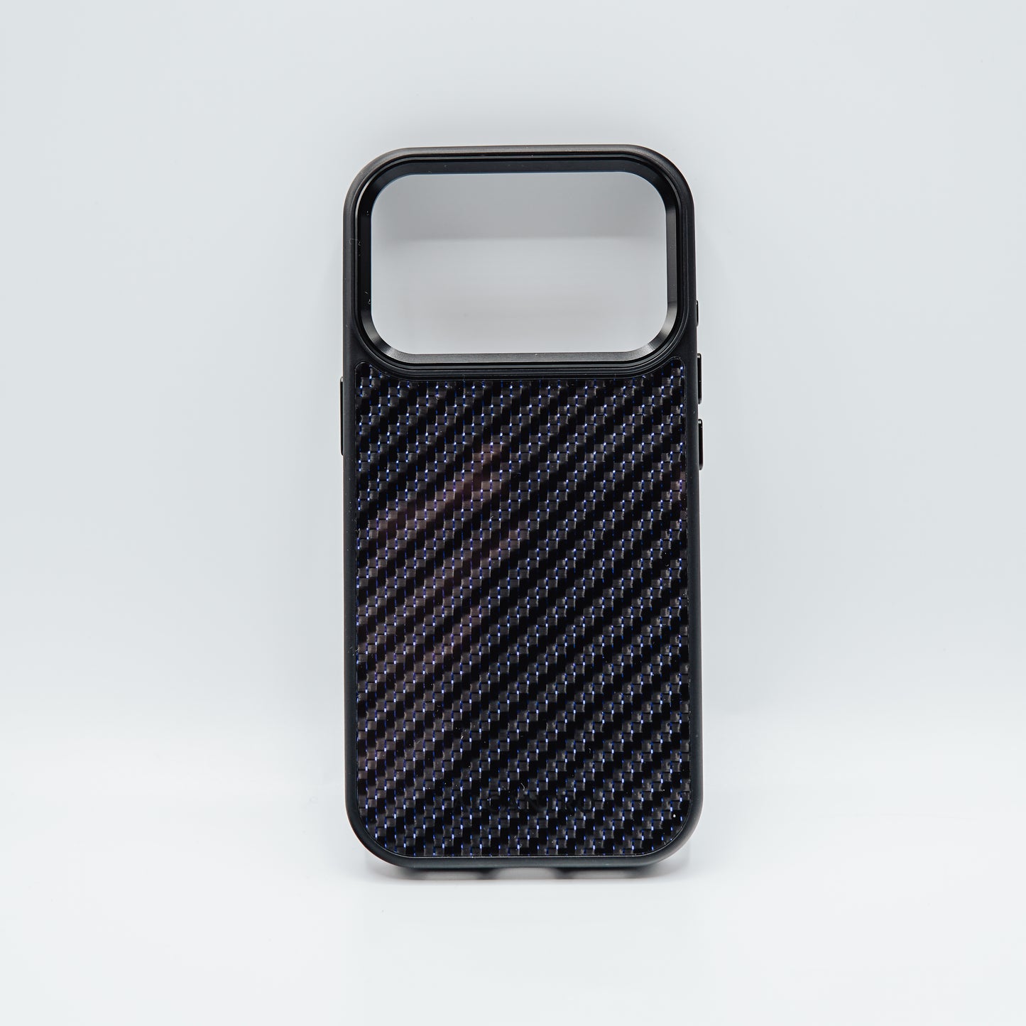 iPhone case carbon fiber / blue