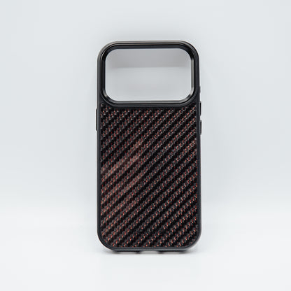 iPhone case carbon fiber / red