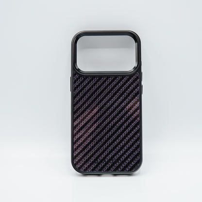 iPhone case carbon fiber / purple