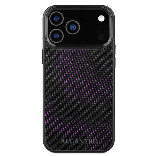 iPhone case carbon fiber / purple