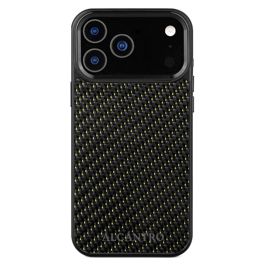 iPhone case carbon fiber / gold